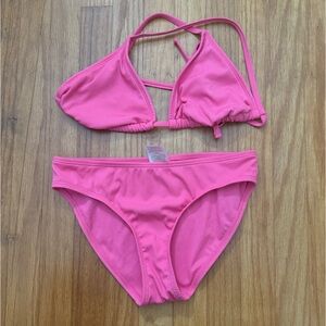Pink bathing suit from target, extra small, never worn but took the tags off.